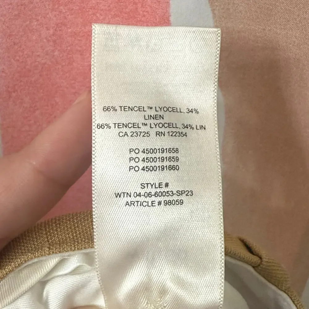 Aritzia Wilfred The Effortless Pant Cruiselinen Size 00